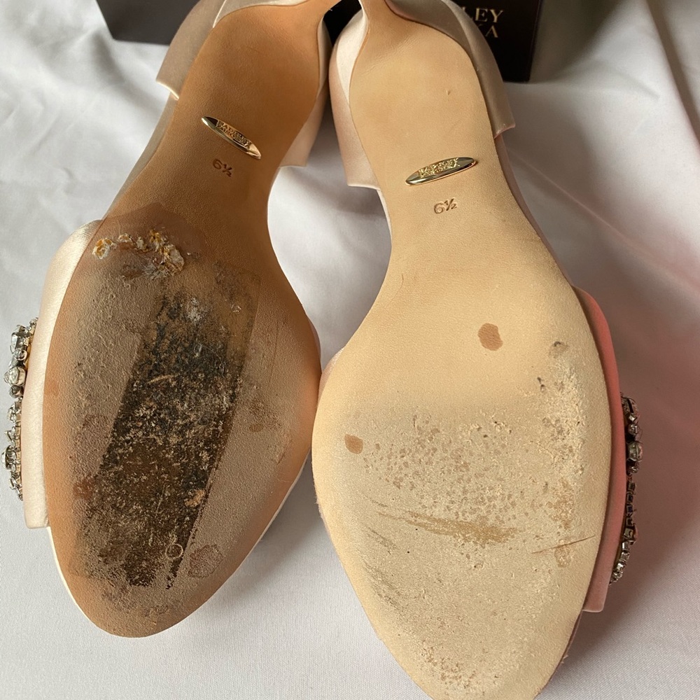 Badgley Mischka Hansen Jeweled Heel sz 6.5 - Picture 4 of 8